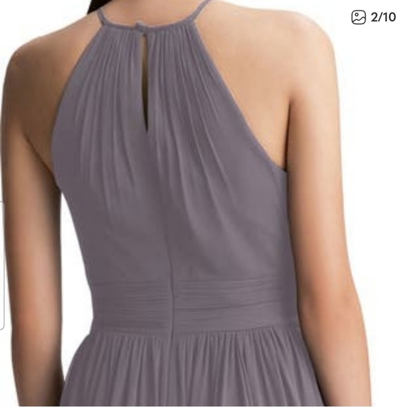 #Levkof Elegant Purple Halter Dress - Picture 10 of 10